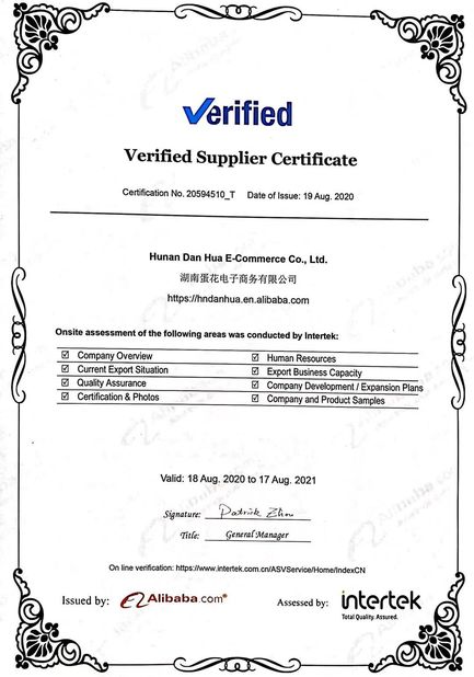 China Hunan Danhua E-commerial Co.,Ltd Certificaten